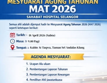 SHS putuskan tarikh MAT 2026 pada 18 April 2026